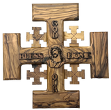 6" God Bless Our Home Jerusalem Cross