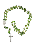 Green crystal Rosary