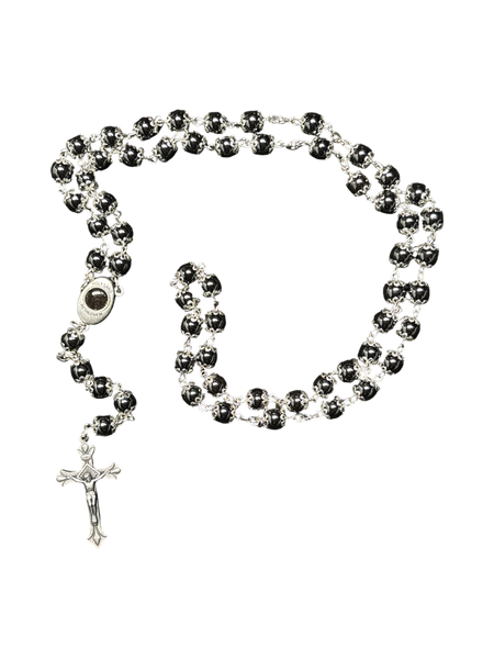 Hematite Cup Rosary