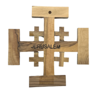 6" Mother of Pearl Jerusalem Cross