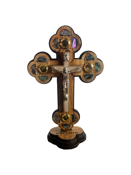 6.5" Roman Cross With Stand