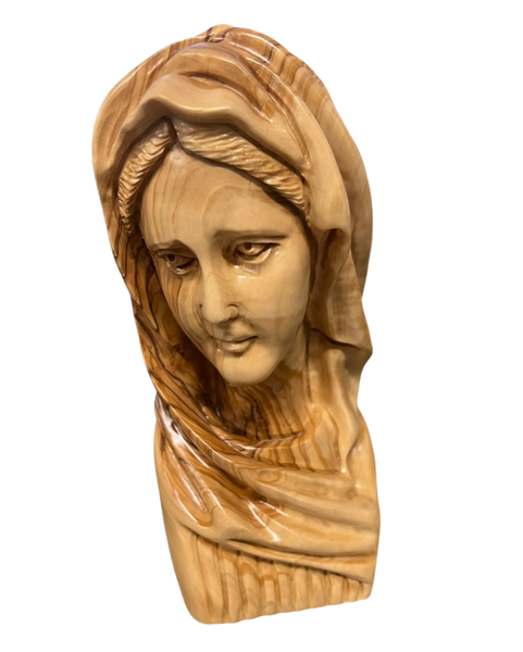 Virgin Mary Face Statue