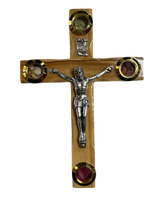 5" Latin Cross Including Four Holy Land Essences