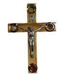 5" Latin Cross Including Four Holy Land Essences