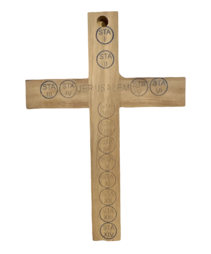 5" Latin Cross Including Four Holy Land Essences