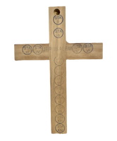 5" Latin Cross Including Four Holy Land Essences