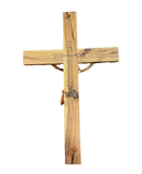 Latin Cross with olive wood crucifix