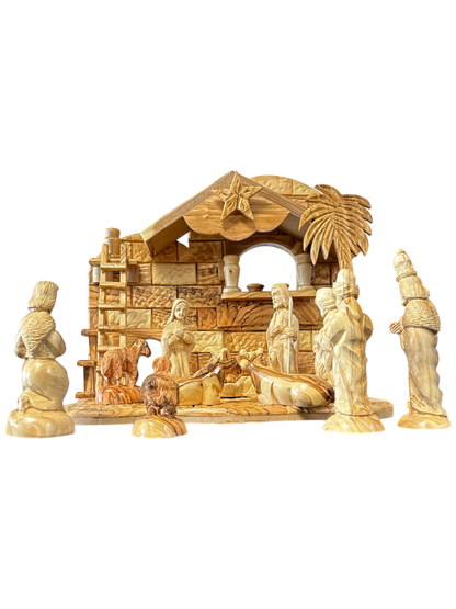 Nativity Set with Music Box