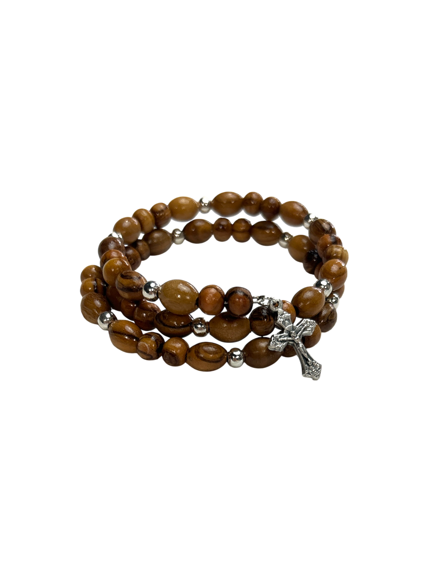 3 Twist Olive wood bracelet