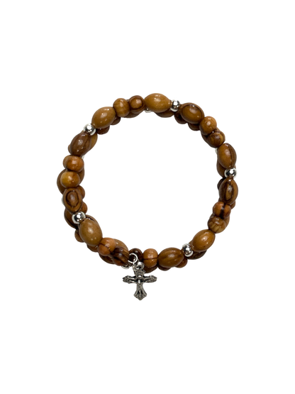 3 Twist Olive wood bracelet
