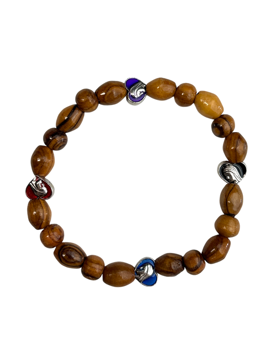 Heart Shaped beaded Bracelet