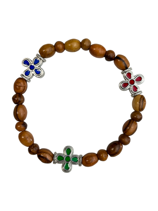Olive Wood beaded Bracelet