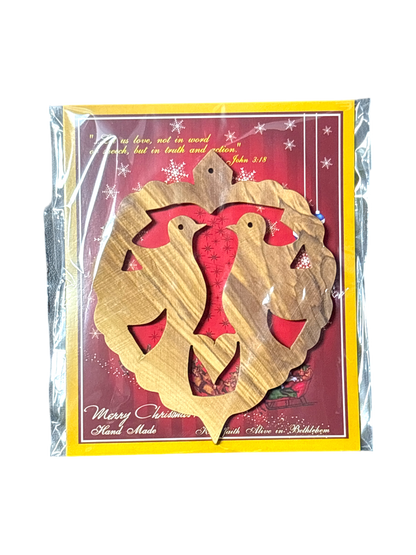 Two Doves Christmas Ornament