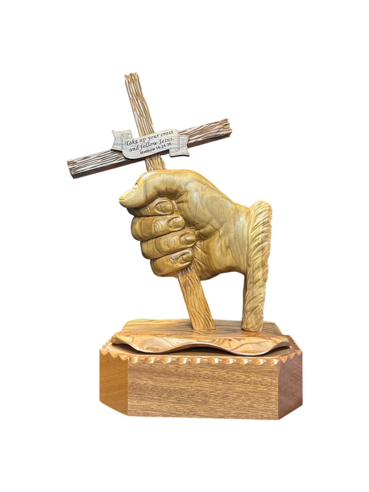 Hand Rested Cross Forward Hand holding Cross – Holylandart