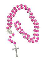 Pink Coral Rosary