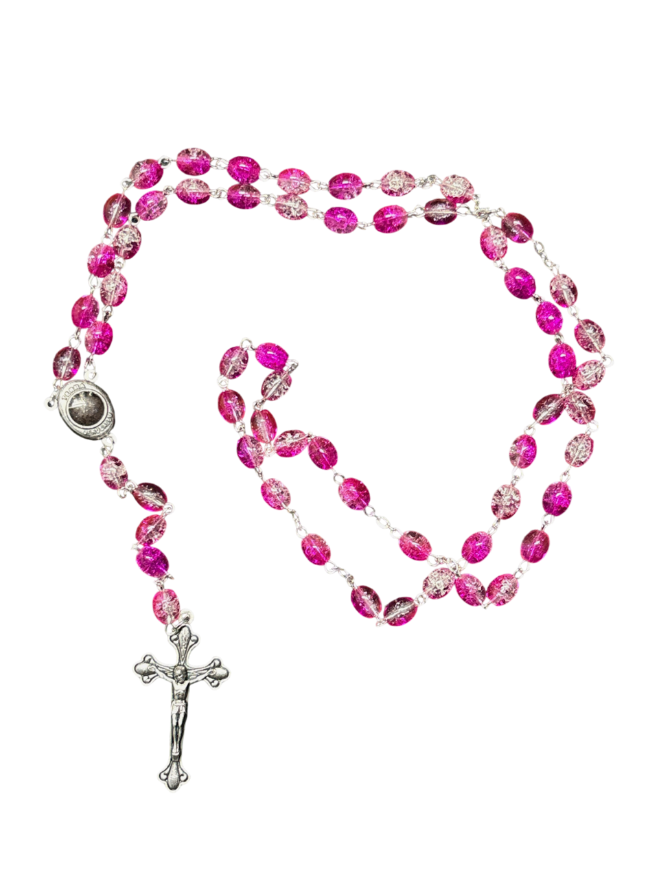 Pink crystal Rosary