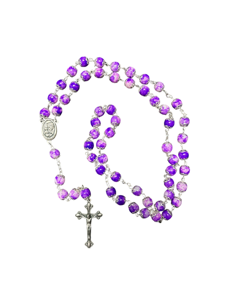 Purple Coral Rosary