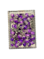 Purple Coral Rosary