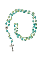 Green and Teal crystal Rosary