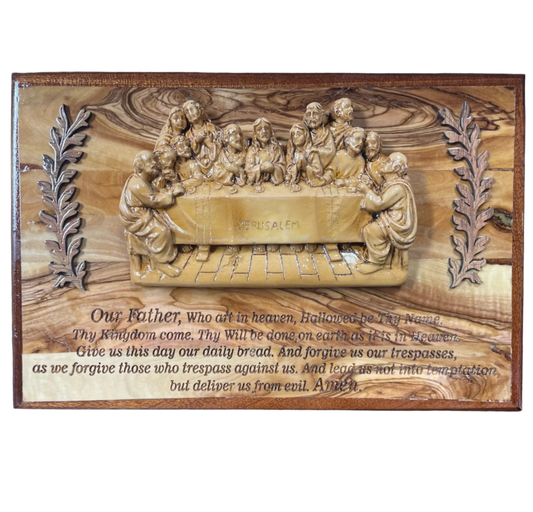 Last Supper With Our Father Prayer Plate