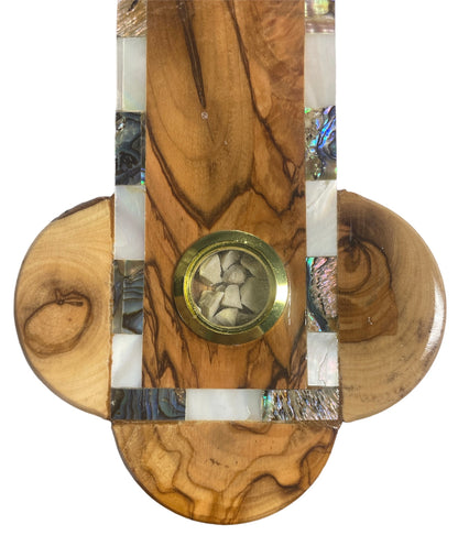 22" Roman Cross with Mother of Pearl