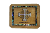 Hematite Jerusalem Cross Jewelry Box