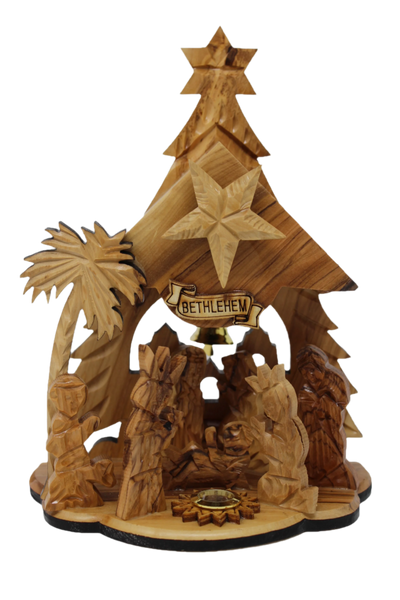 Nativity Set with Music Box